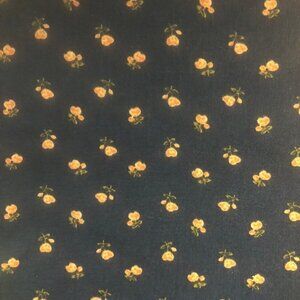 Cotton Blend Fabric Material - 3 1/2 yard Blue Floral #497